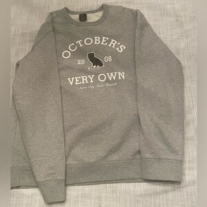 Drake x October’s Very Own Collegiate Crewneck Heather Grey - XXL